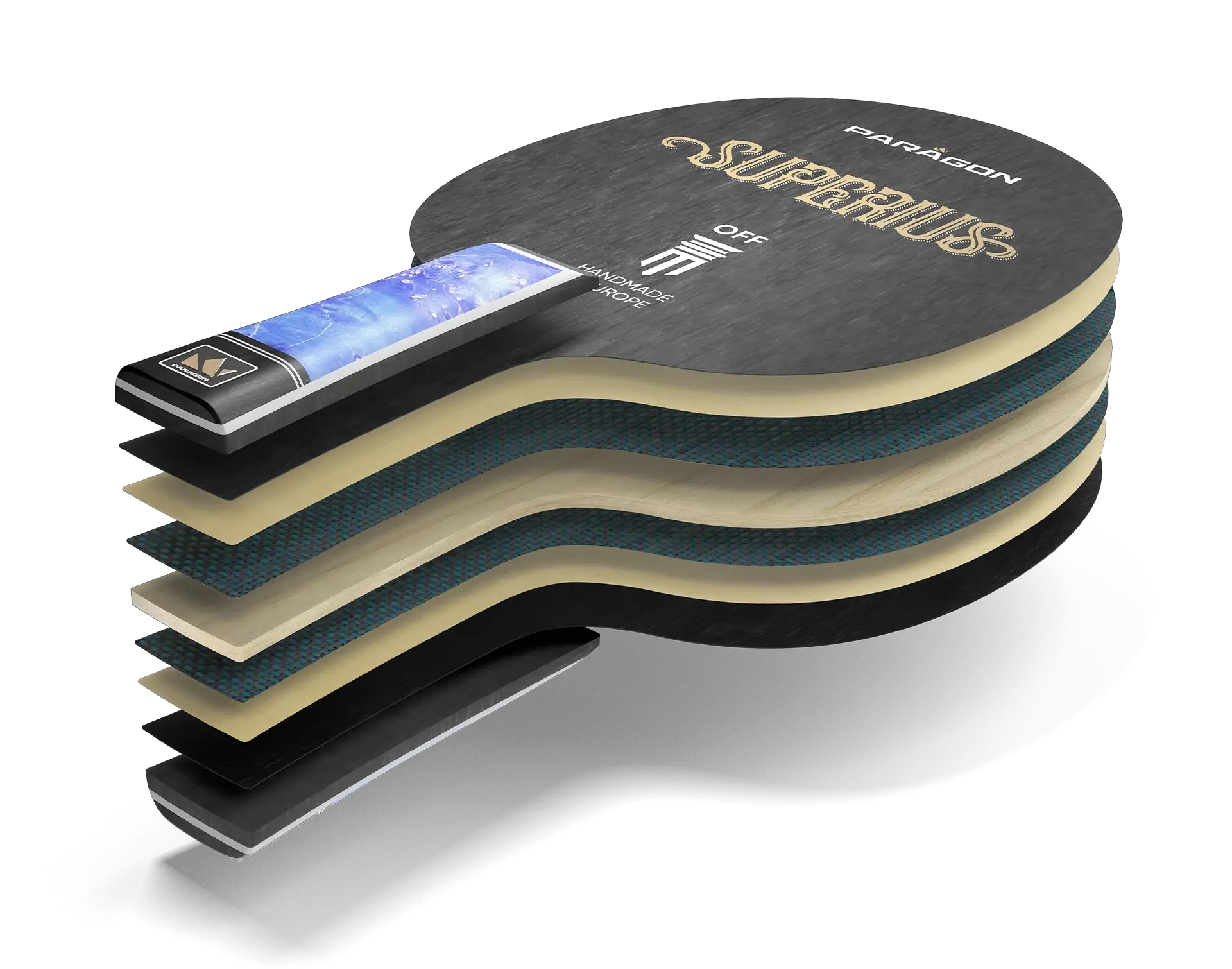SUPERIUS • Hidden Power Artisan Table Tennis Blade by PARAGON